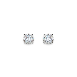Shinola Shop All Women'S Jewelry|Fine Jewelry|1 Carat Round Diamond Studs White Gold