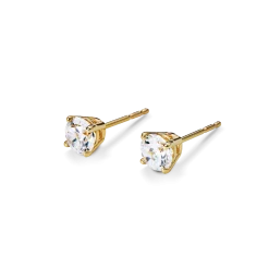 Shinola Shop All Women'S Jewelry|14K Gold|1 Carat Round Diamond Studs Yellow Gold