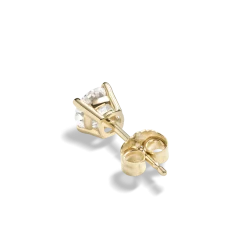 Shinola Shop All Women'S Jewelry|14K Gold|1 Carat Round Diamond Studs Yellow Gold