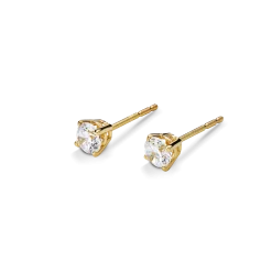 Shinola Shop All Women'S Jewelry|14K Gold|1/2 Carat Round Diamond Studs Yellow Gold