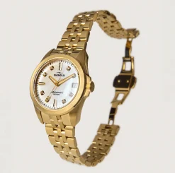 Shinola Gold Watches|Automatic Watches|Circadian Monster Automatic Watch Diamond/Mother of Pearl