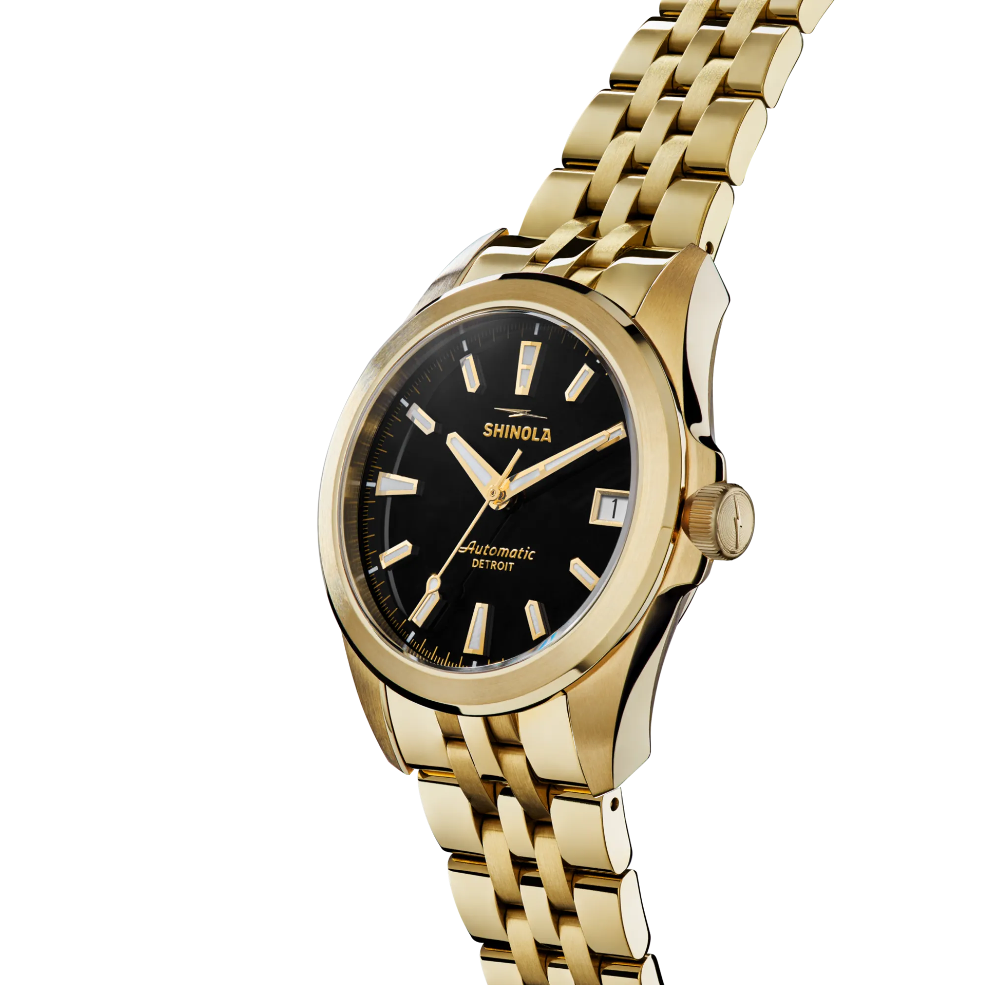 Shinola Gold Watches|Sport Watches|Circadian Monster Automatic Watch Gold
