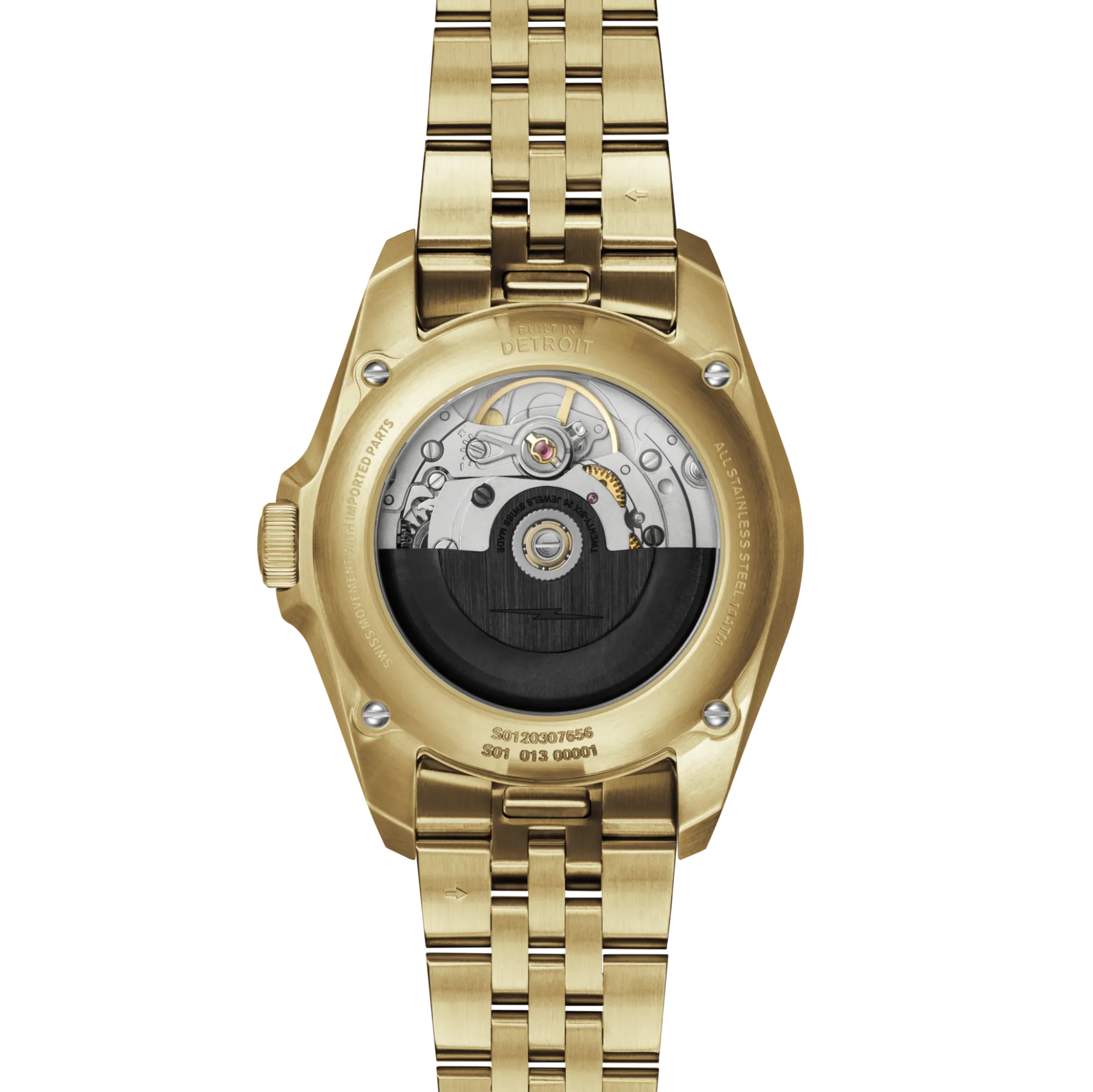 Shinola Gold Watches|Sport Watches|Circadian Monster Automatic Watch Gold