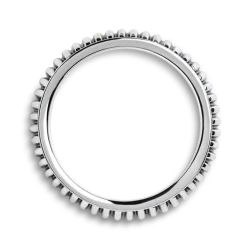 Shinola Rings|Sterling Silver|Coin Edge Band 10MM