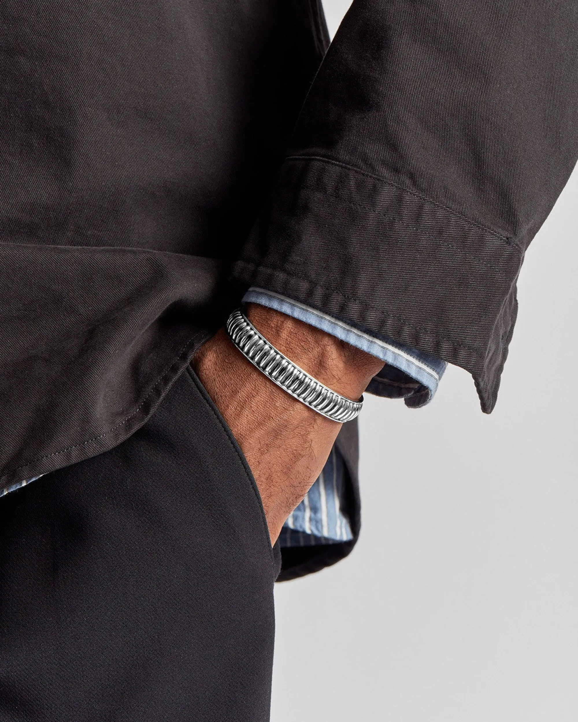 Shinola Bracelets|Bracelets|Coin Edge Cuff Bracelet