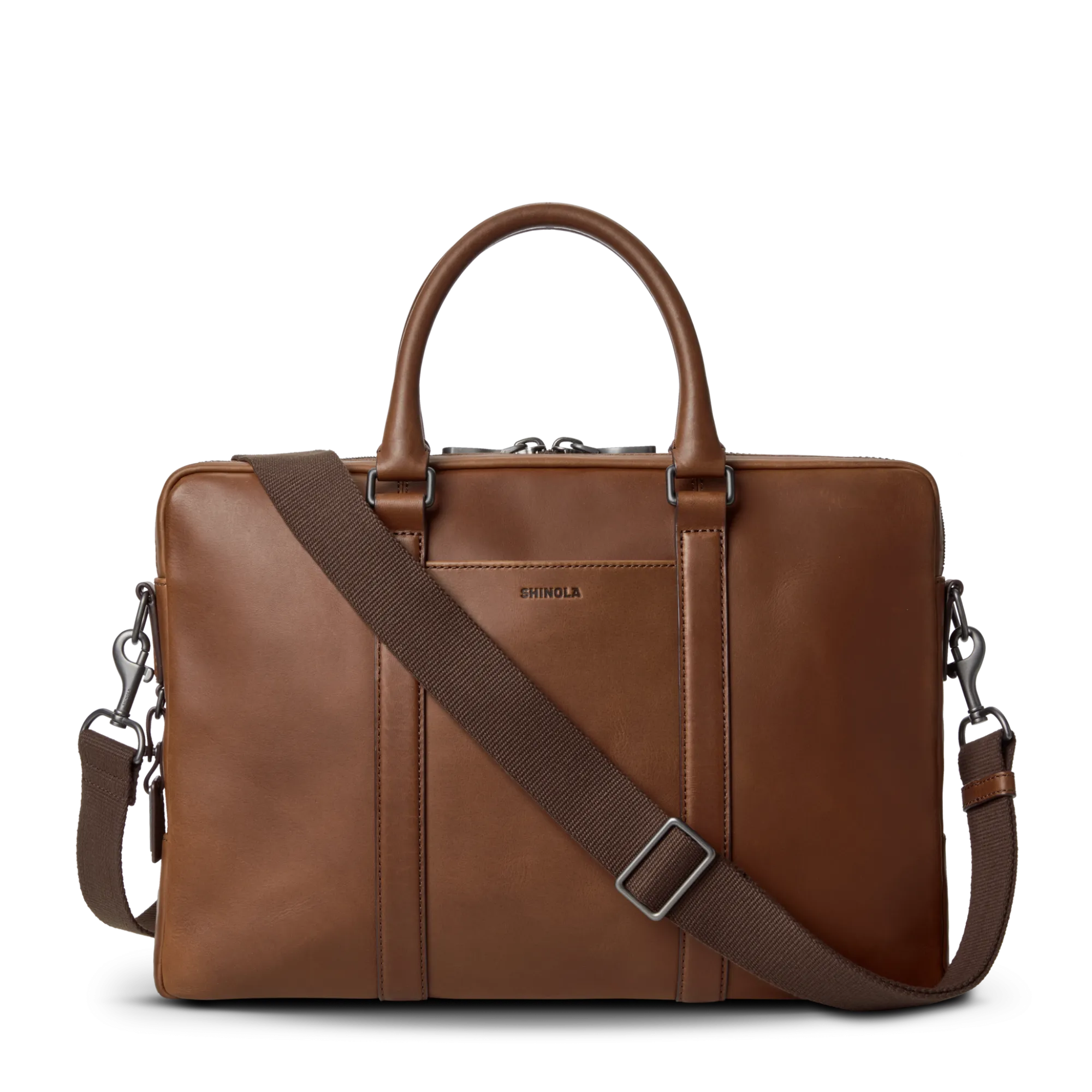 Shinola Best Sellers|Briefcases|Computer Briefcase Medium Brown