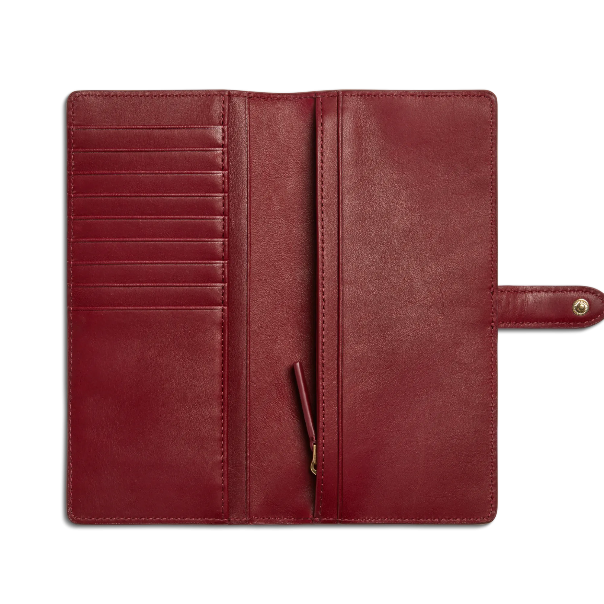 Shinola New Arrivals|Wallets|Continental Snap Wallet Ruby
