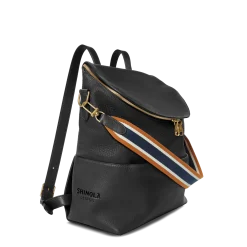 Shinola Backpacks|Backpacks|Convertible Pocket Backpack Brand Stripe / Black