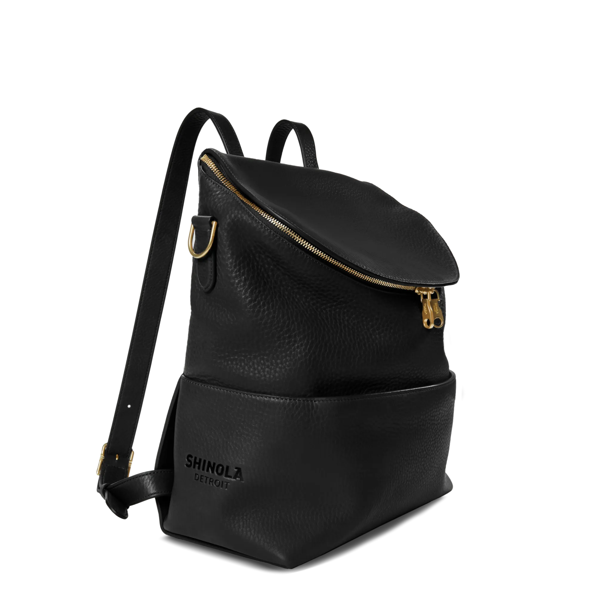 Shinola Backpacks|Backpacks|Convertible Pocket Backpack Brand Stripe / Black