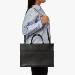 Shinola Briefcases|Tote Bags|Day Satchel Black