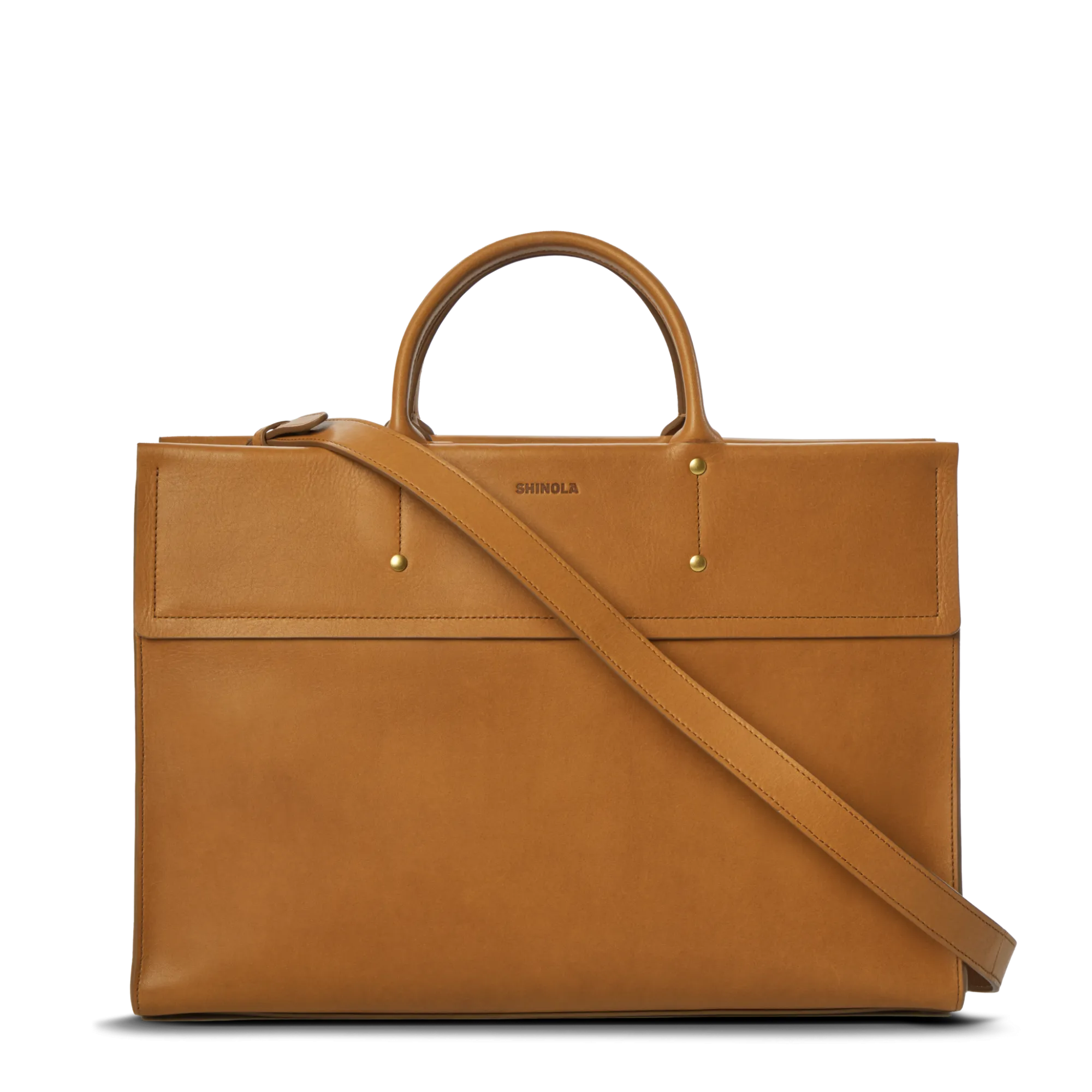Shinola Briefcases|Tote Bags|Day Satchel Tan