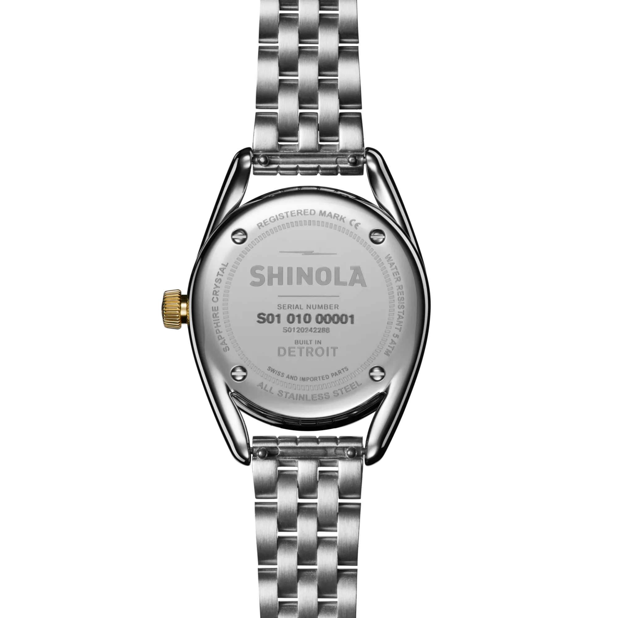 Shinola Derby|Two-Tone Watches|Derby Watch Cream