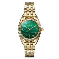 Shinola Derby|Gold Watches|Derby Watch Malachite