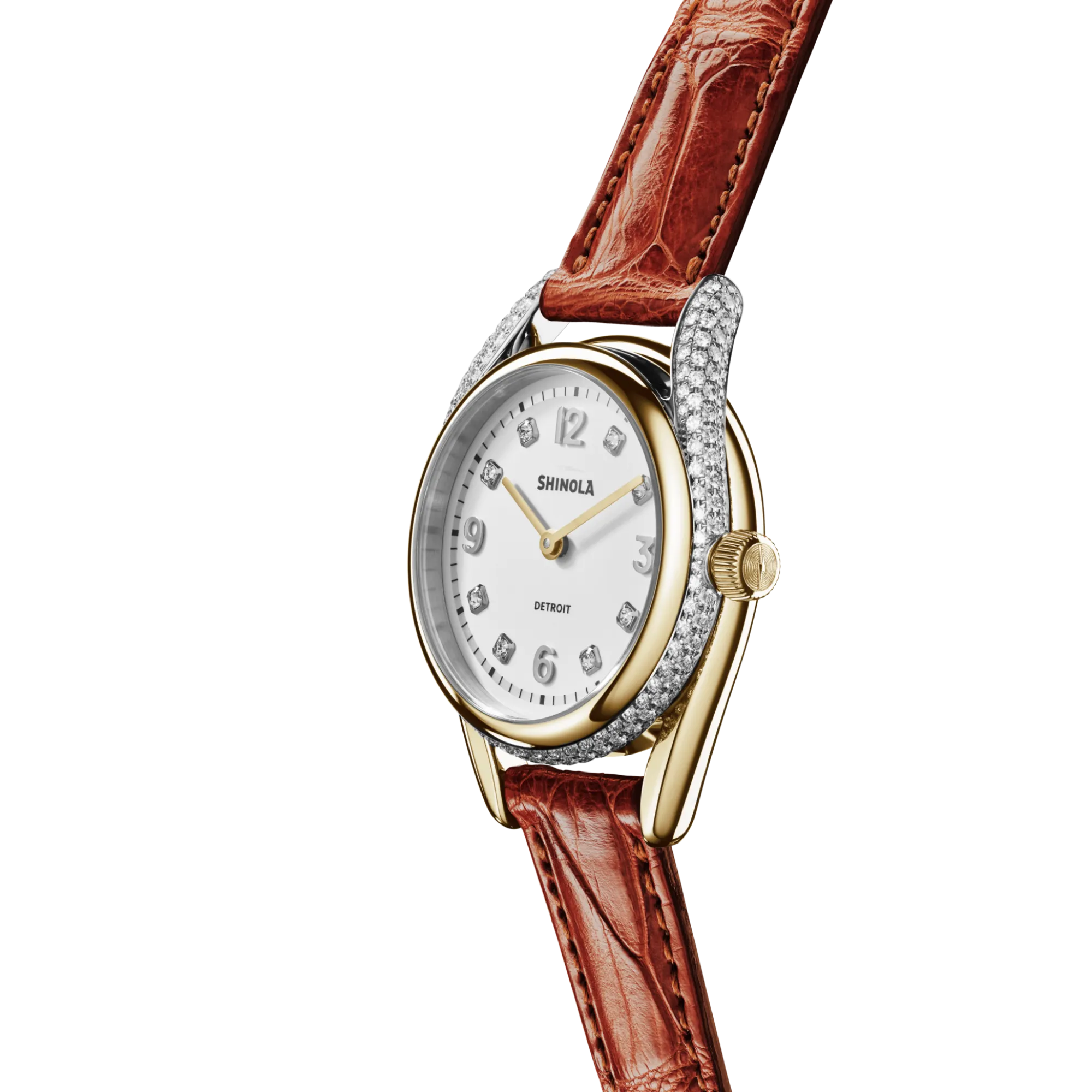 Shinola Derby|Derby|Diamond Derby Watch Auburn Alligator