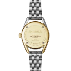 Shinola Derby|Gold Watches|Diamond Derby Watch Silver/Gold Bracelet