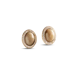 Shinola Pet|Shop All Women'S Jewelry|Diamond Pave Book Petoskey Studs