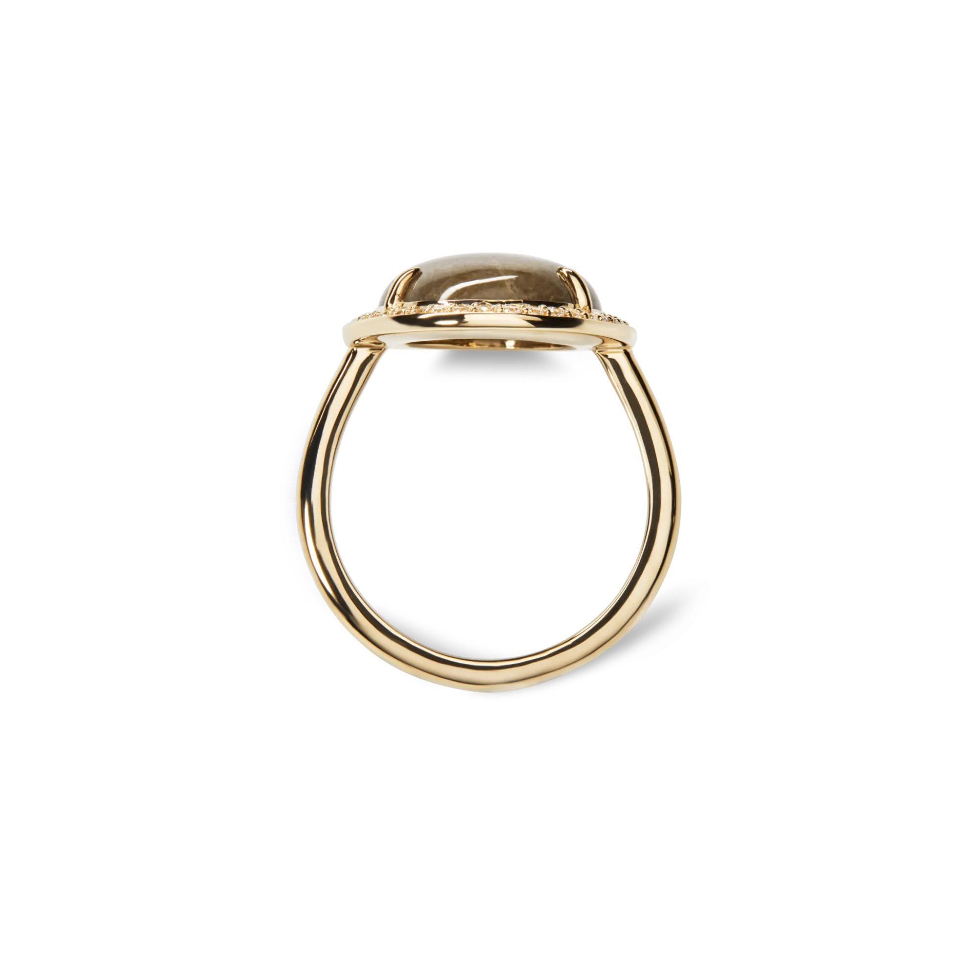 Shinola Rings|Best Sellers|Diamond Pave Oval Petoskey Ring