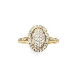 Shinola Rings|Shop All Women'S Jewelry|Diamond Pave Oval Ring