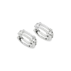Shinola Shop All Women'S Jewelry|Fine Jewelry|Diamond Pave Rivet Double Row Hoop Earrings