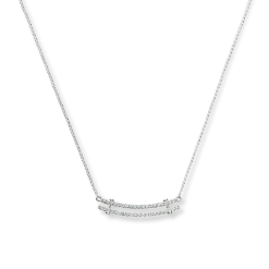 Shinola Shop All Women'S Jewelry|Necklaces|Diamond Pave Rivet Double Row Necklace