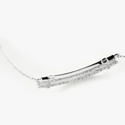 Shinola Shop All Women'S Jewelry|Necklaces|Diamond Pave Rivet Double Row Necklace