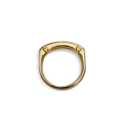 Shinola Diamonds|Diamond Pave Rivet Double Row Ring