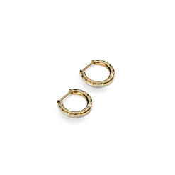 Shinola Shop All Women'S Jewelry|14K Gold|Diamond Petite Round Huggie Earrings
