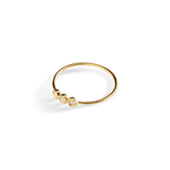 Shinola Rings|14K Gold|3 Diamond Ring