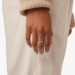Shinola Rings|14K Gold|3 Diamond Ring