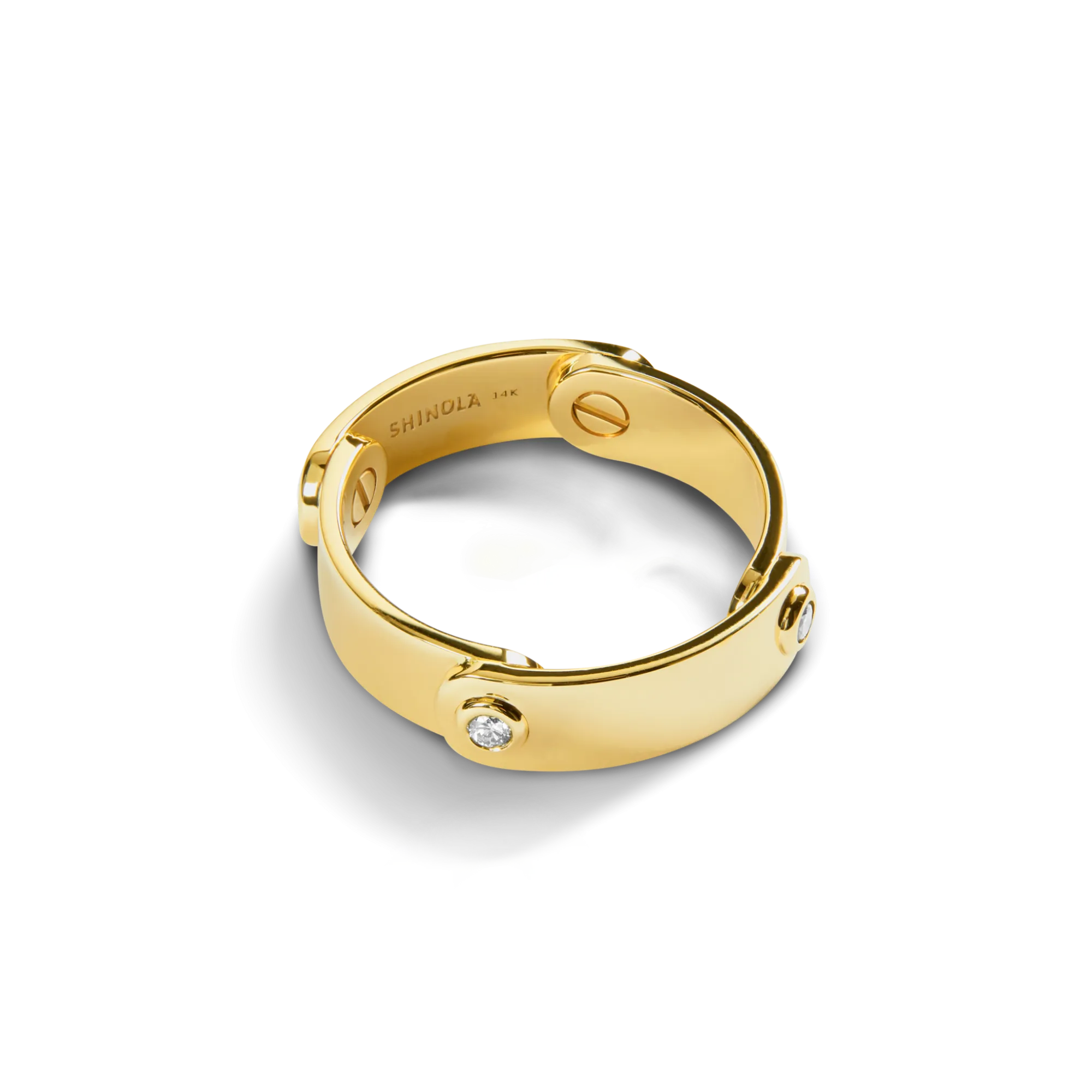 Shinola Rings|Shop All Women'S Jewelry|Diamond Rivet Plaque Ring