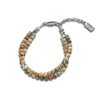 Shinola Bracelets|Bracelets|Double Row Petoskey Beaded Bracelet
