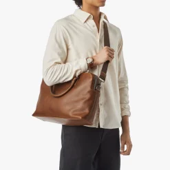 Shinola Best Sellers|Briefcases|Double Zip Briefcase Medium-Brown