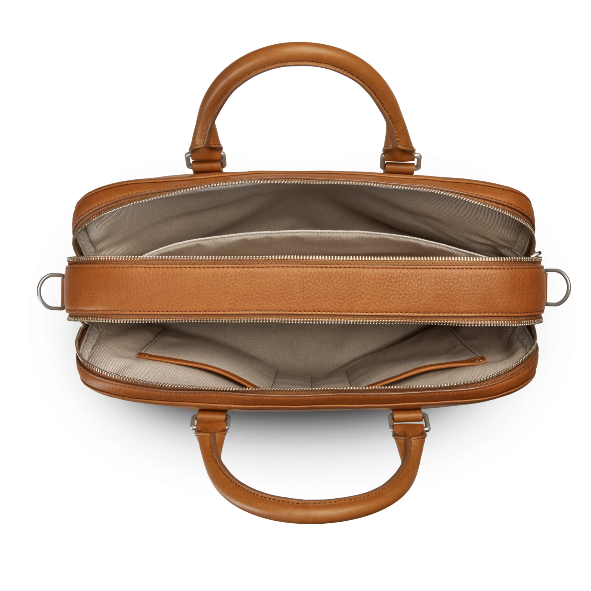 Shinola Briefcases|Shop All Men'S Leather & Bags|Double Zip Briefcase Tan
