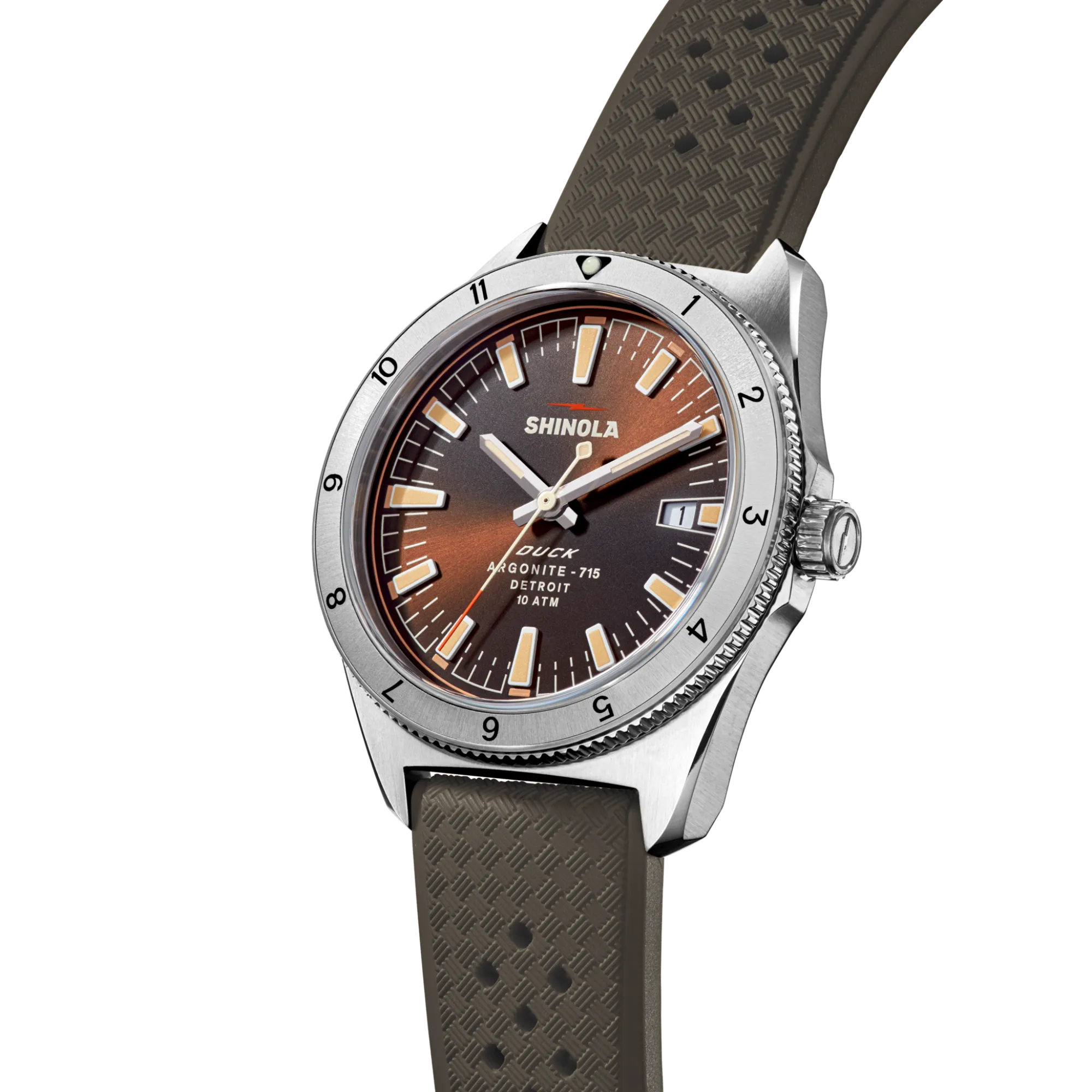 Shinola Duck|Shop All|Duck Watch Mallard Brown