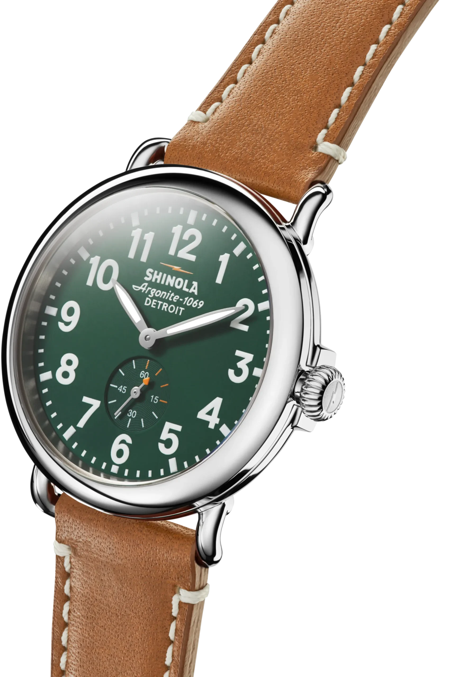 Shinola Personalizable|Engravable|Engravable Runwell Watch Green