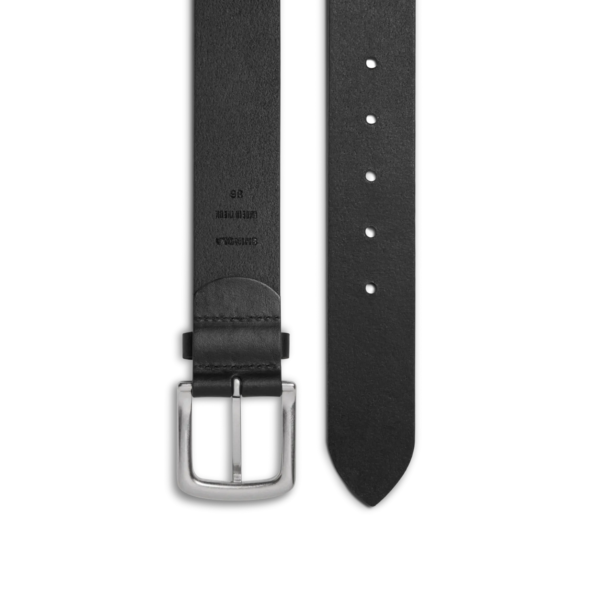 Shinola Belts|Belts|1 1/2" Essential Belt Natural Leather Black