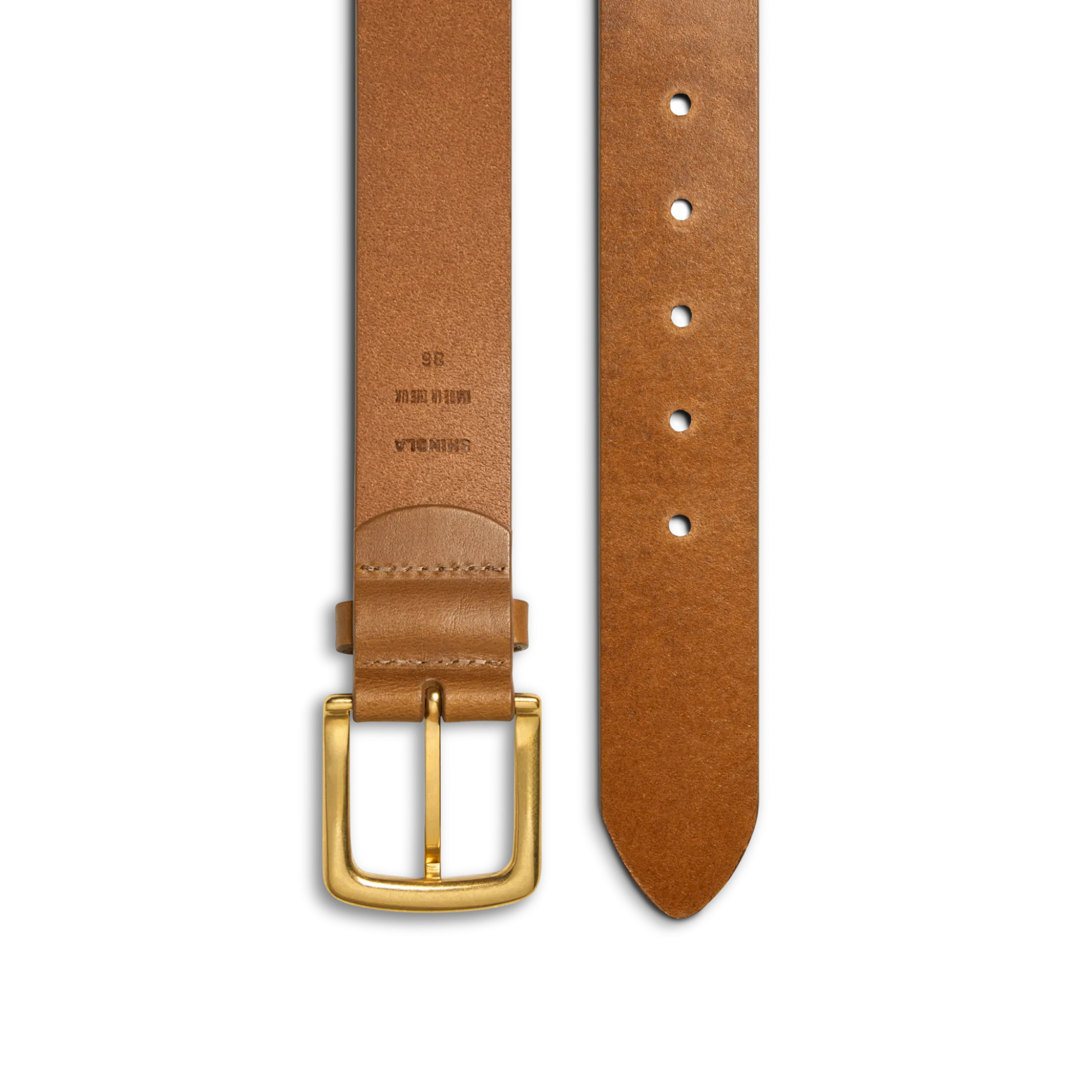 Shinola Belts|Belts|1 1/2" Essential Belt Natural Leather Tan