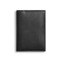 Shinola Monogrammable|Personalizable|Folded Card Holder Wallet Black