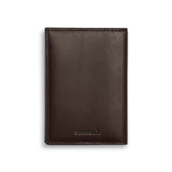 Shinola Monogrammable|Personalizable|Folded Card Holder Wallet Dark Brown