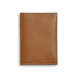 Shinola Monogrammable|Personalizable|Folded Card Holder Wallet Tan