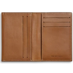 Shinola Monogrammable|Personalizable|Folded Card Holder Wallet Tan