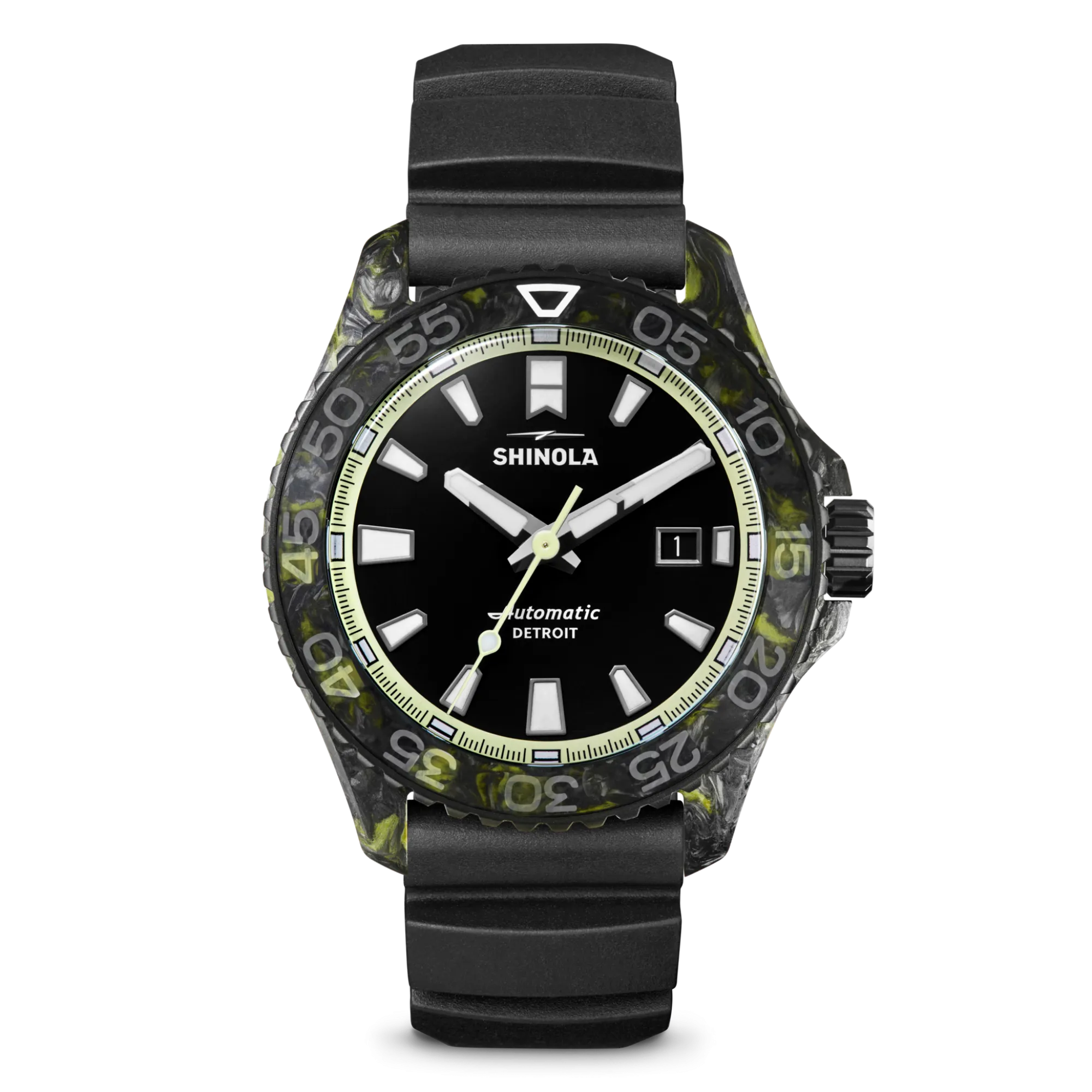 Shinola Automatic Watches|Automatic Watches|Forged Carbon Monster Watch