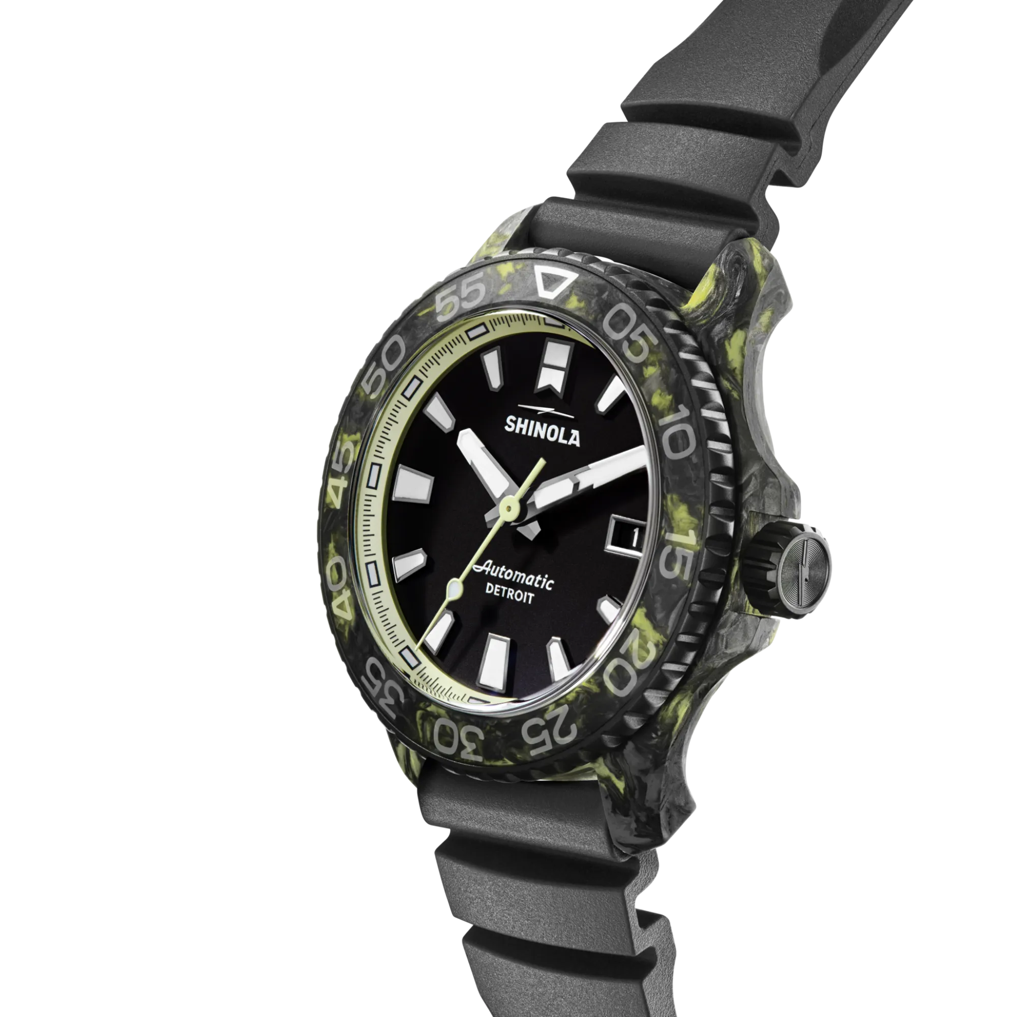 Shinola Automatic Watches|Automatic Watches|Forged Carbon Monster Watch