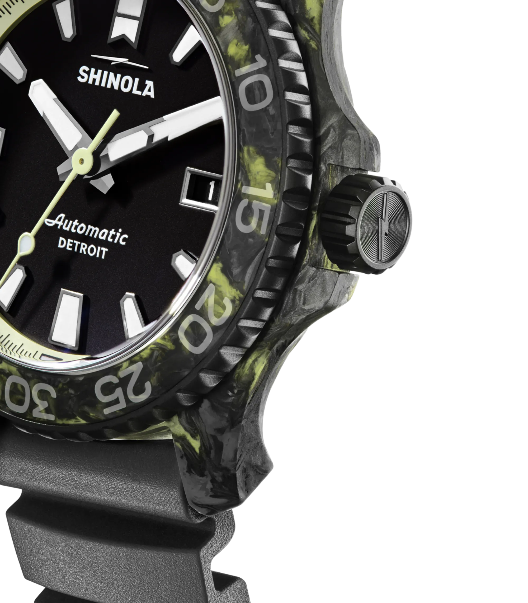 Shinola Automatic Watches|Automatic Watches|Forged Carbon Monster Watch