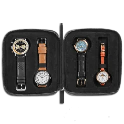Shinola New Arrivals|Shop All Men'S Leather & Bags|Four Watch Travel Case Black