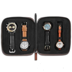 Shinola New Arrivals|Shop All Men'S Leather & Bags|Four Watch Travel Case Medium Brown