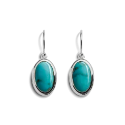 Shinola Shop All Women'S Jewelry|Sterling Silver|Heirloom Drop Earrings Turquoise