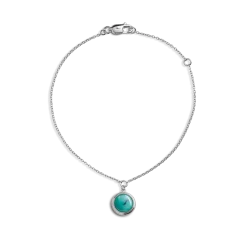 Shinola Engravable|Bracelets|Heirloom Charm Bracelet Turquoise
