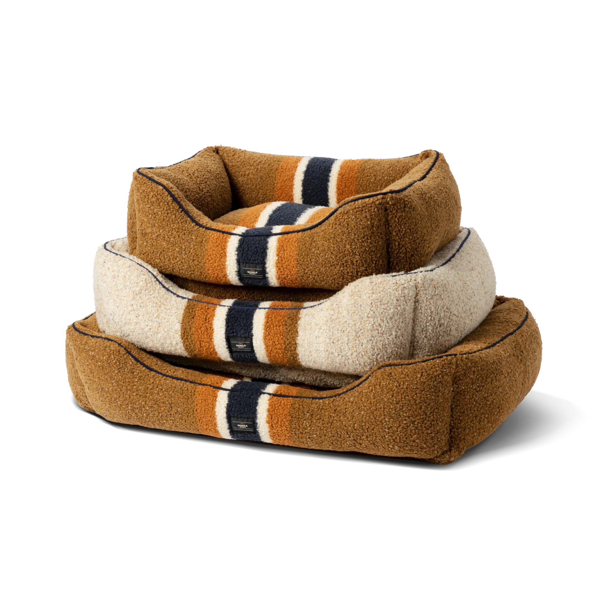 Shinola Shop All|Shop All Home|Kuddle Dog Bed Oat Stripe
