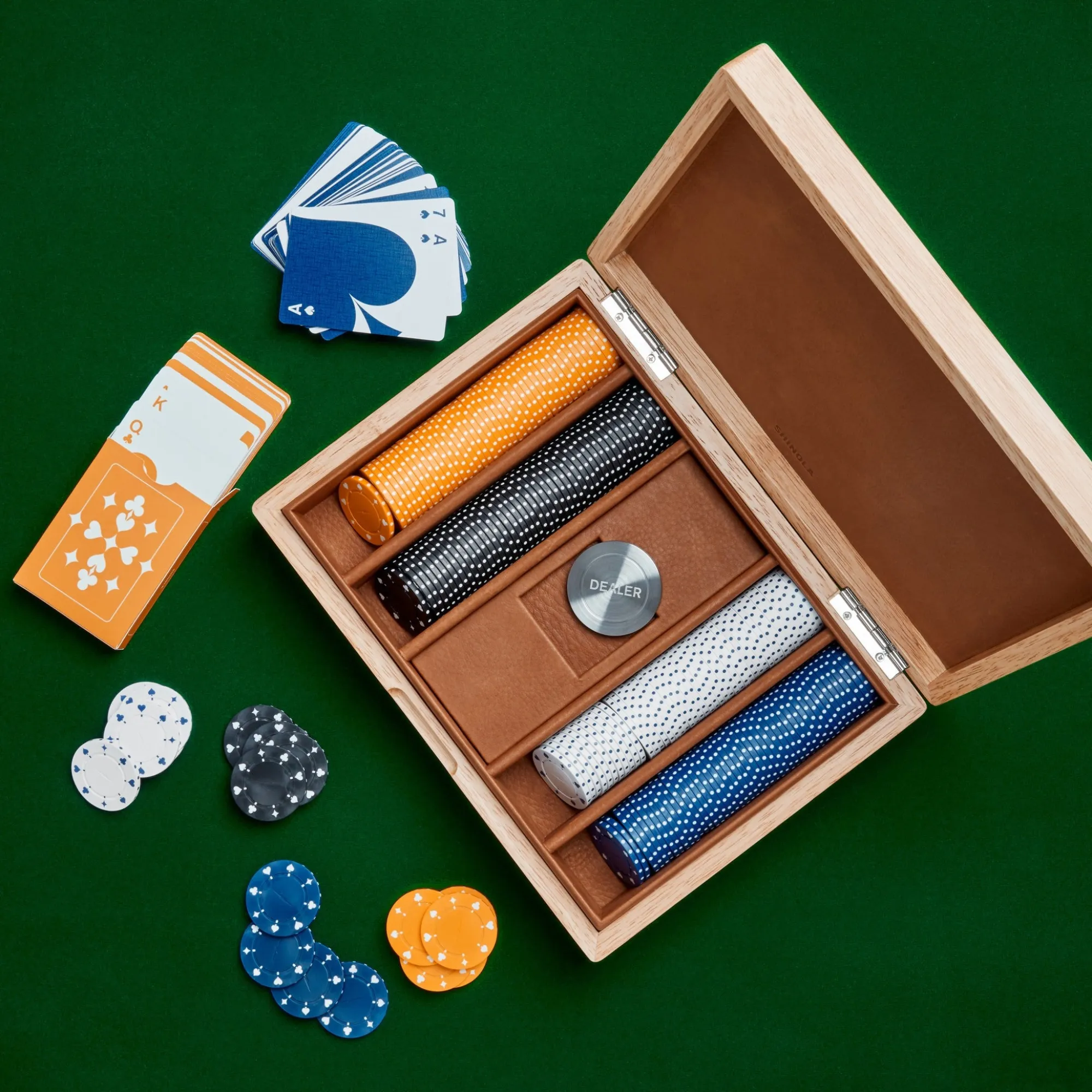 Shinola Shop All|Best Sellers|Lacquered Wood Poker Set